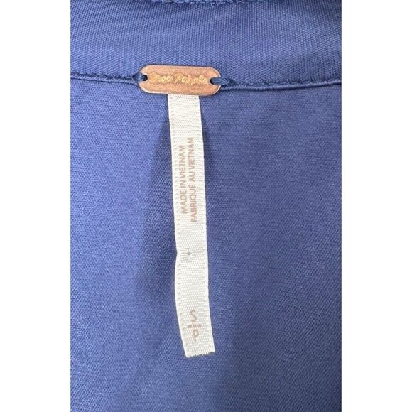 Free People Women's Navy Sophie Sequin A-Line Style‎ Mini Dress Size Small FLAW - Picture 8 of 10